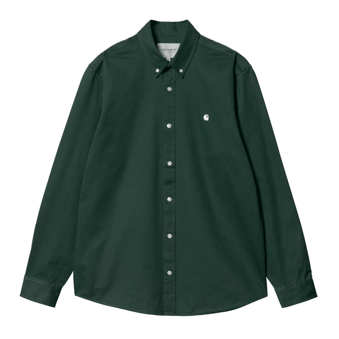 Carhartt WIP Madison Hemd L/S Shirt Discovery Green/Wax