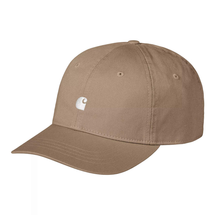 Carhartt WIP Madison Logo Cap Leather / White