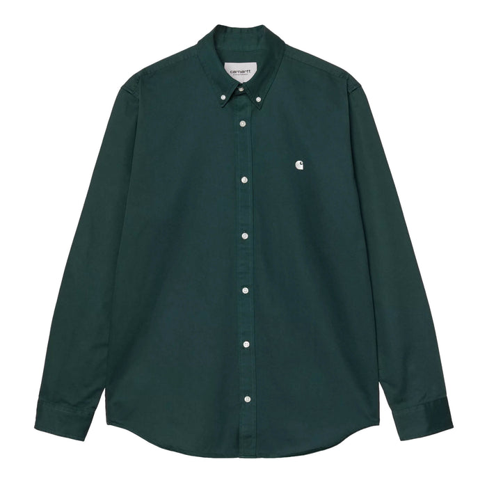 Carhartt WIP Madison Shirt Hemd Dark Fir Wax