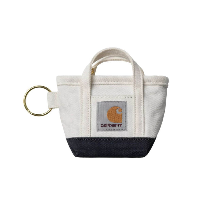 Carhartt WIP Mini Tote Bag Keychain Natural/Blue