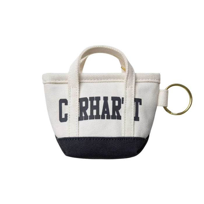 Carhartt WIP Mini Tote Bag Keychain Natural/Blue