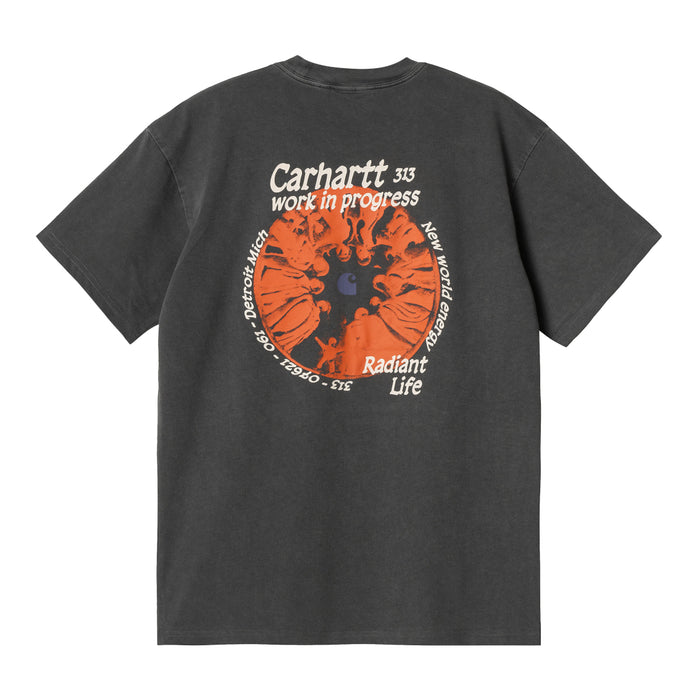 Carhartt WIP Radiant T-Shirt Black Pigment Garment Dyed