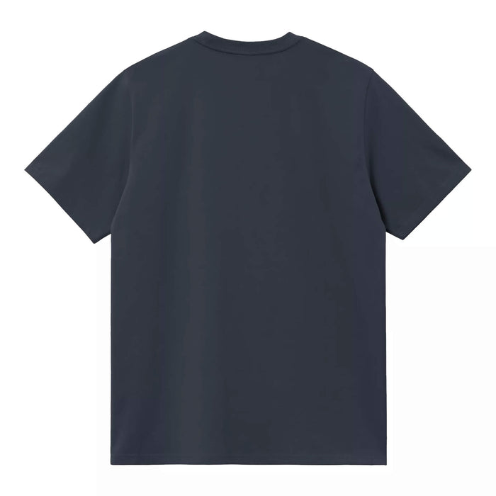 Carhartt WIP Script Embroidery T-Shirt Deep Night/White