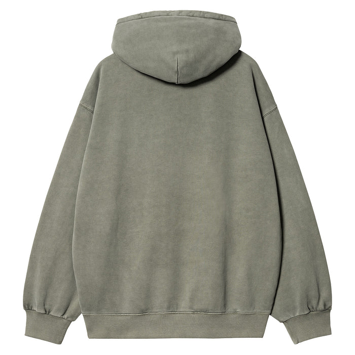 Carhartt WIP Vista Sweat Hoodie Smoke Green Garment Dyed