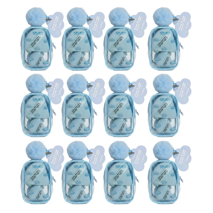 Celavi - Cloud Dream Powder Puffs Set (4-Piece) – Soft Cosmetic Makeup Sponges in Travel Case