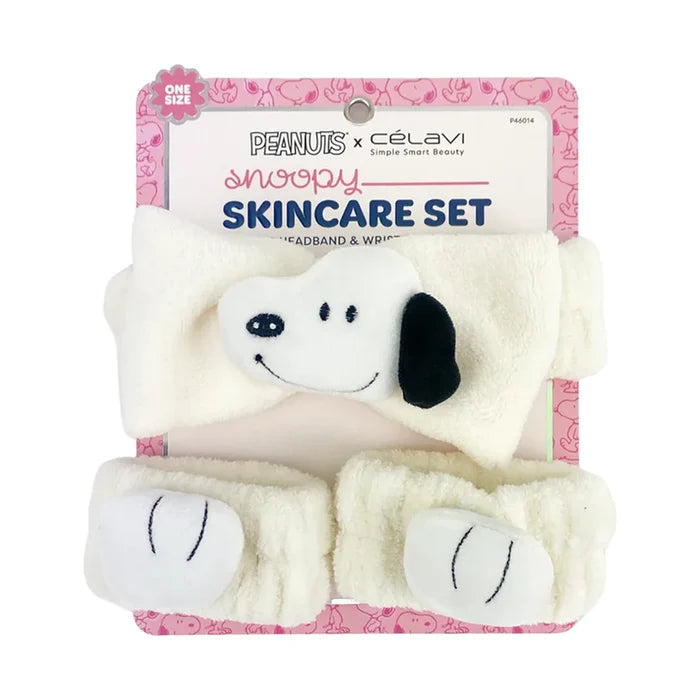 Celavi - Peanuts White Spa Headband with Wristband
