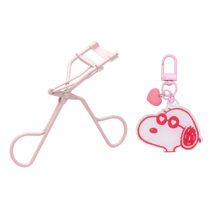 Célavi x Peanuts Limited Edition Eyelash Curler Set with Snoopy Keychain – Pink