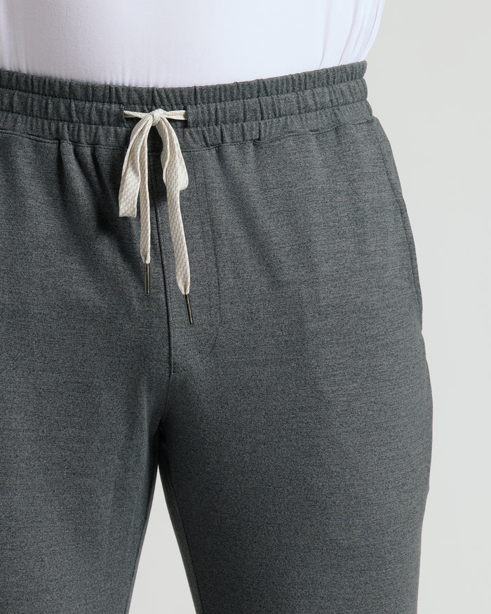 Charcoal & Dark Heather Navy Active Jogger 2-Pack with elastic waistband.