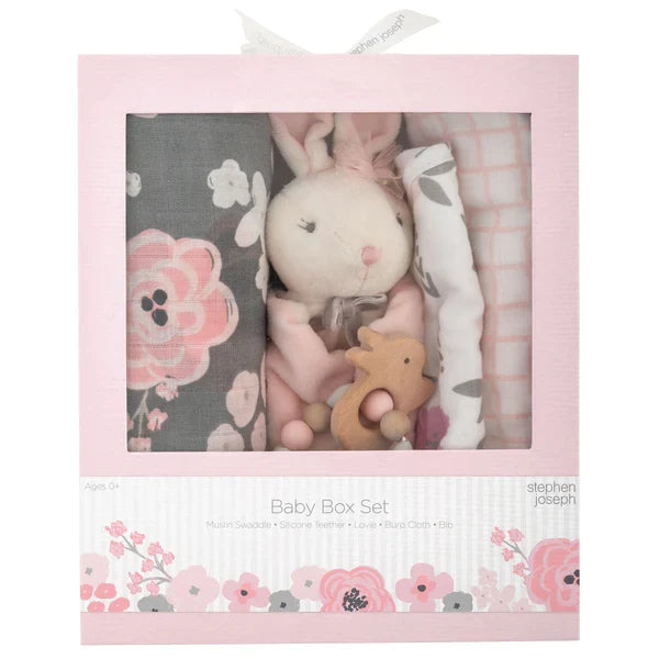 Charcoal Flower Baby Box Set
