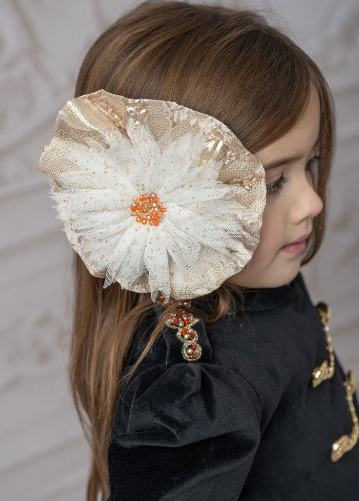 Charlie Glitter Gold Hair Clip - Petite Maison Kids