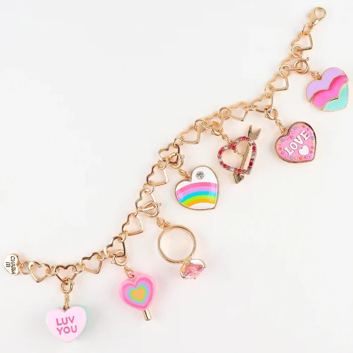 CHARM IT! Gold Heart Chain Bracelet