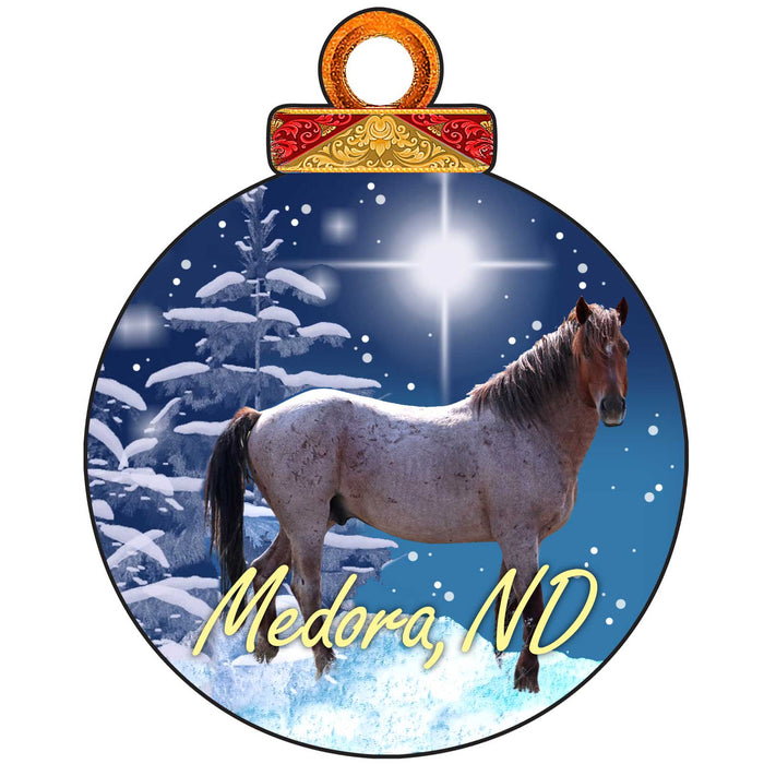 Chasing Horses Wooden ornaments