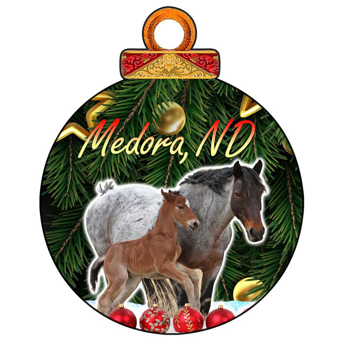 Chasing Horses Wooden ornaments