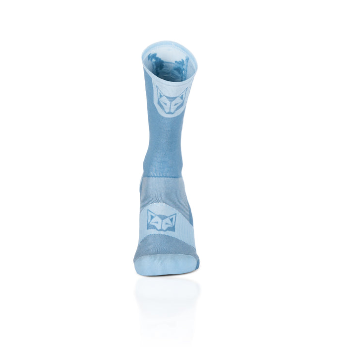Chaussettes cyclisme hautes - Steel Blue & Turquoise