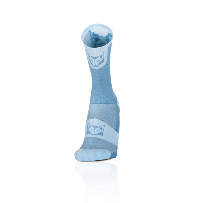 Chaussettes cyclisme hautes - Steel Blue & Turquoise