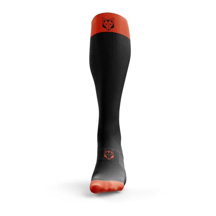 Chaussettes de récupération - Black & Fluo Orange