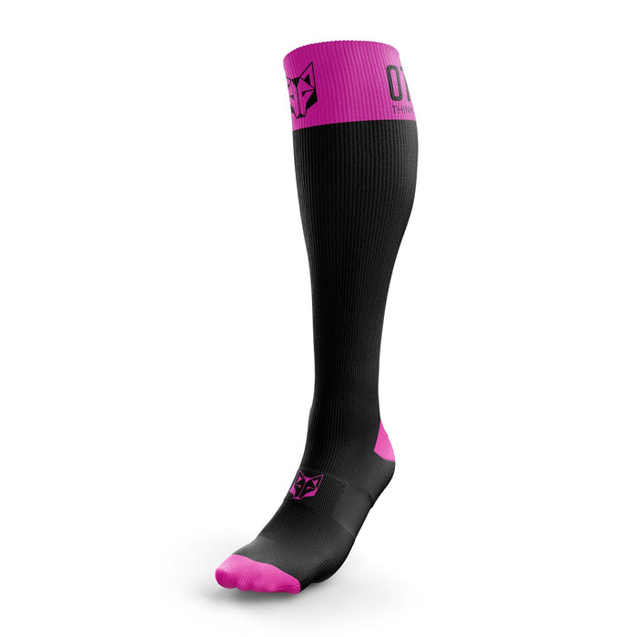 Chaussettes de récupération - Black & Fluo Pink