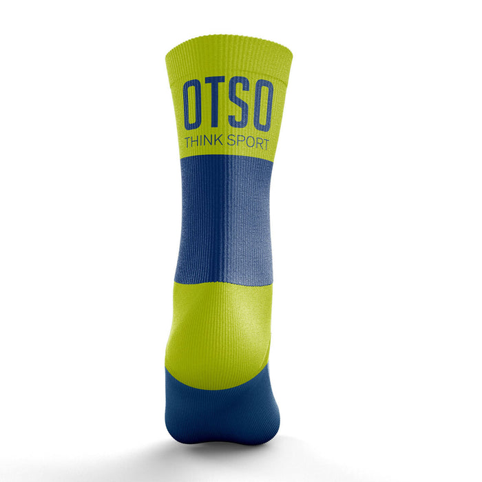 Chaussettes Multisport mi-haute - Electric Blue & Fluo Yellow