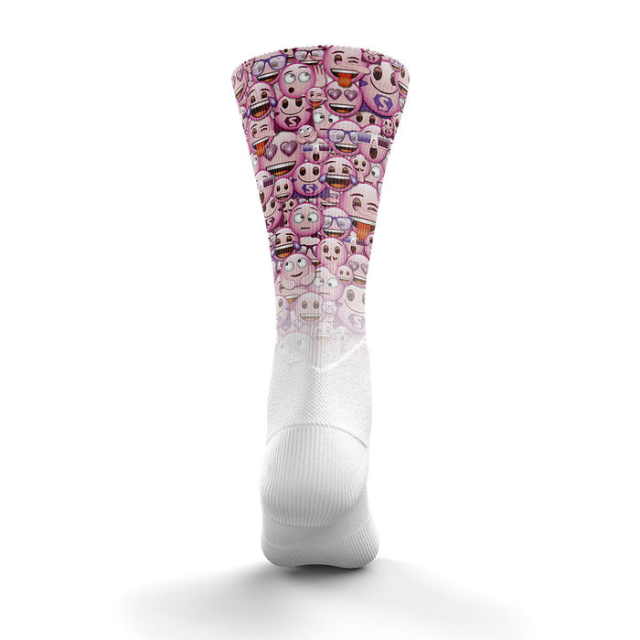 Chaussettes sublimées - Emoji Classic Pink (Outlet)