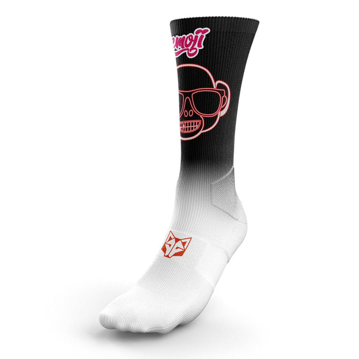 Chaussettes sublimées - Emoji Monkey Neon