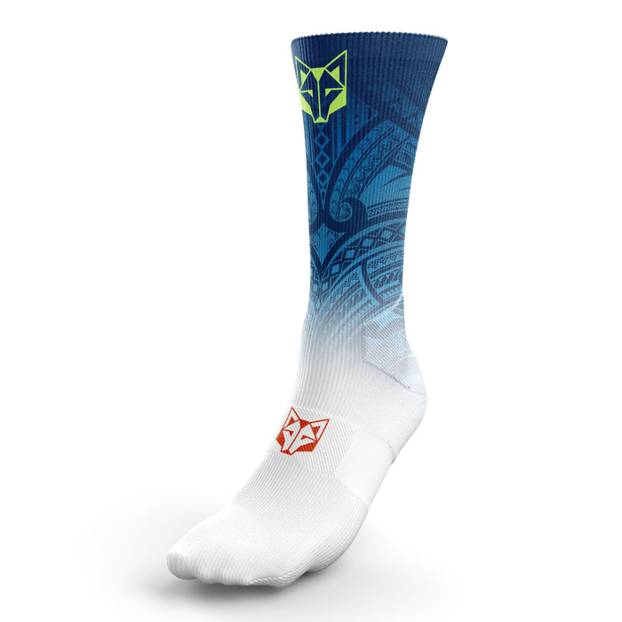 Chaussettes sublimées - Maori Blue