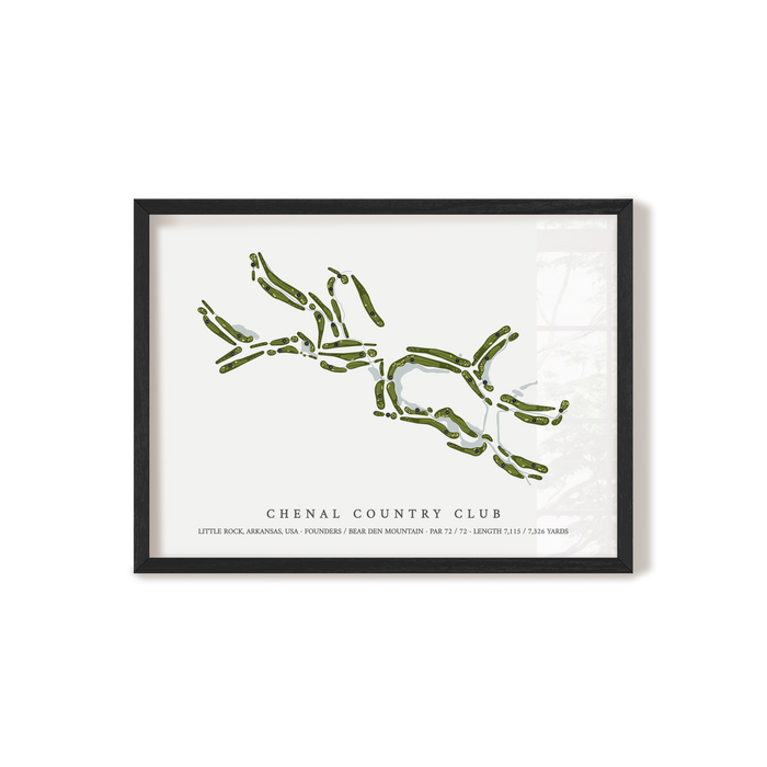 Chenal Country Club | Golf Course Map | Black+Frame