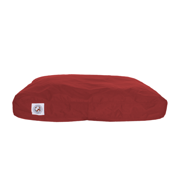 DOG-BED-CHEW-RESISTANT-PILLOW-DARK-RED