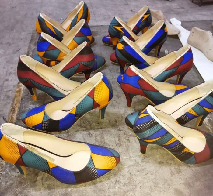 Chitenge Heels
