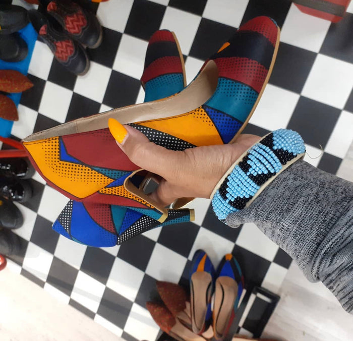 Chitenge Heels