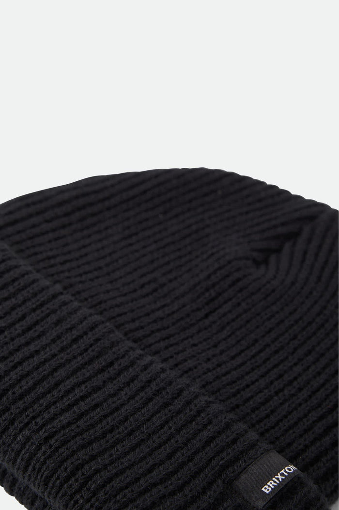 Unisex Chunky Heist Beanie in the color Black - Additional Laydown image