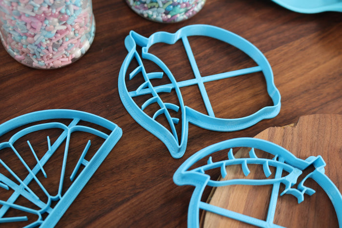 Citrus Fruit Cookie Cutters - Lemon Slice, Lemon Lime, Orange, Papeda, Tangelo - Fruit Cookie Cutters