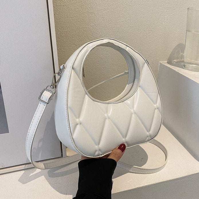 CL1388 - Korean Fashion White Messenger Bag