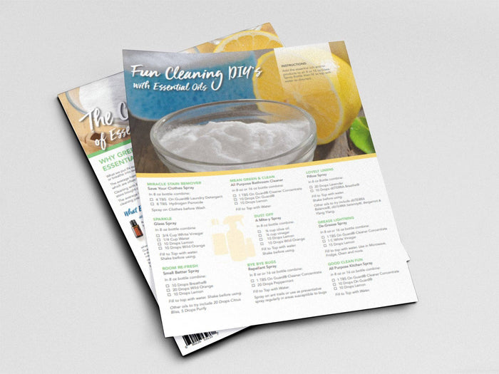 Cleaning with doTERRA Essential Oils Tear Pad (Digital Download) at Your Oil Tools