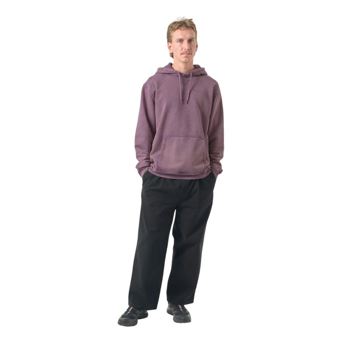 Cleptomanicx Ligull Washed Boxy Hoodie Plum Perfekt