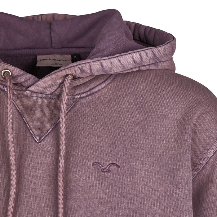 Cleptomanicx Ligull Washed Boxy Hoodie Plum Perfekt