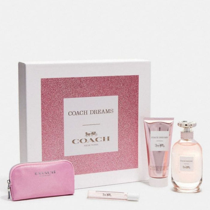 Coach Dreams by Coach for Women 3.0 oz EDP 4pc Gift Set