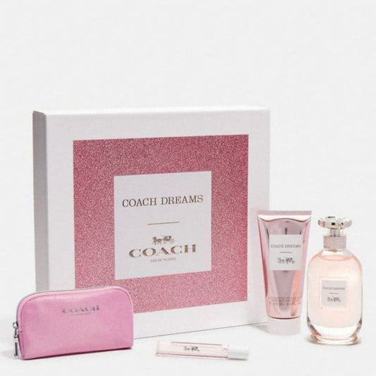 Coach Dreams by Coach for Women 3.0 oz EDP 4pc Gift Set