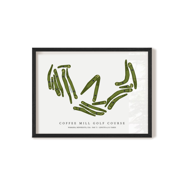 Coffee Mill Golf Course | Golf Course Map | Black+Frame