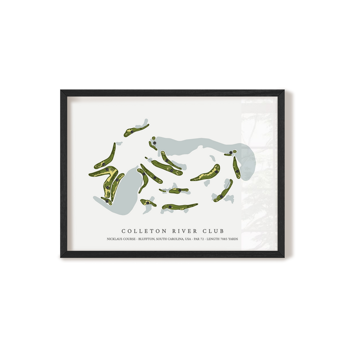Colleton River Club - Nicklaus Course | Golf Course Map | Black+Frame