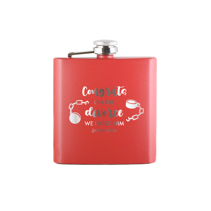 Red Flask - Congrats on the divorce design