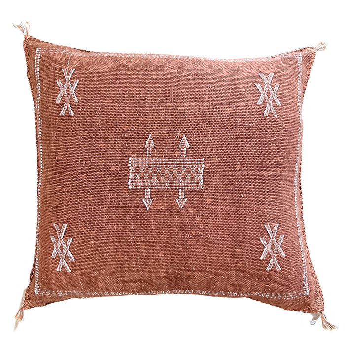 Copper VI Moroccan Sabra Cactus Silk Pillow