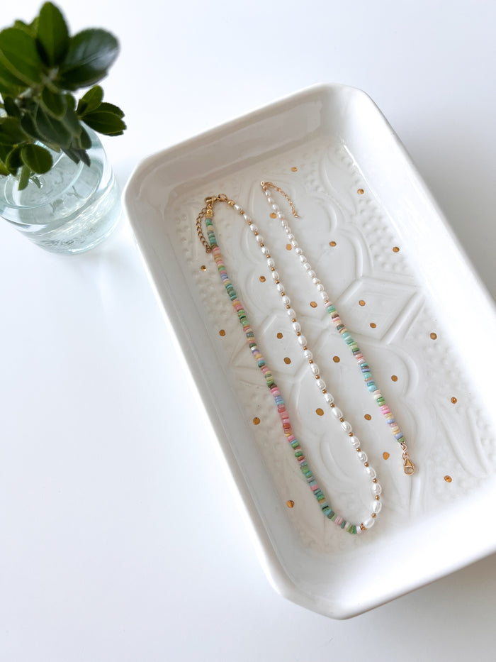 Cora Pastel Shell & Pearl Bracelet