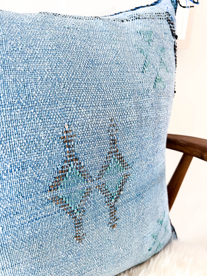 Cornflower XXIX Moroccan Cactus Silk Pillow