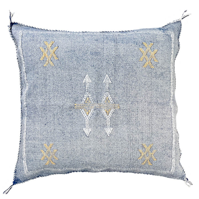 Cornflower XXVI Moroccan Cactus Silk Pillow