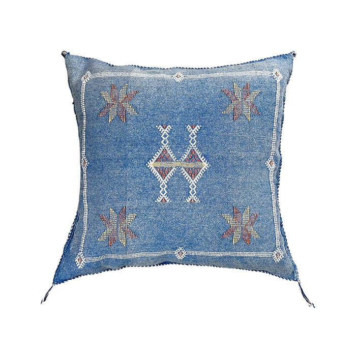 Cornflower XXVII Moroccan Cactus Silk Pillow