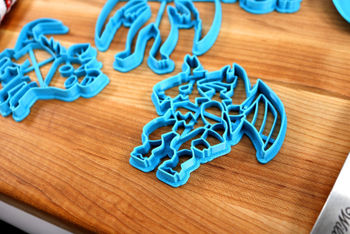 Cryptid Cookie Cutters Set 1 - Sasquatch, Mothman Big Foot, Loch Ness Monster Chupacabra, Jersey Devil