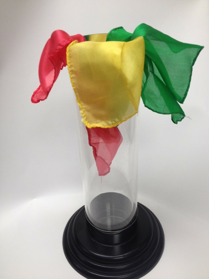 Crystal Silk Cylinder Pro - for Stage and Platform - Silks Change Magically