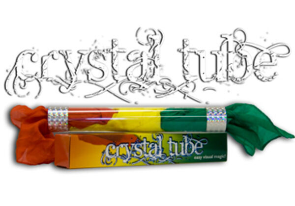 Crystal Tube - Three Silks Placed In A Clear Tube Are Magically Tied Together!