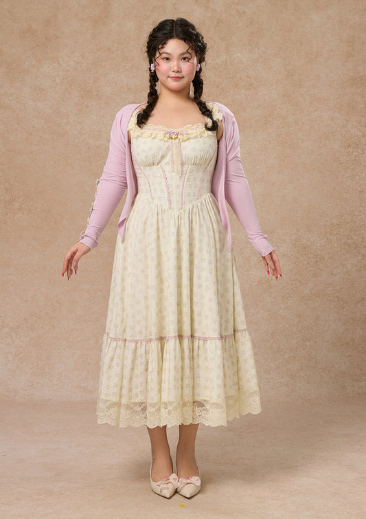 Curve&Plus Cream Clove Dress