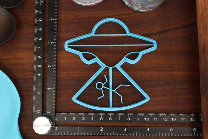 Cute Aliens Cookie Cutters, Set 1 - UFO Cookie Cutter, Alien Abduction, The Greys, Grey Alien Face, I Want to Believe